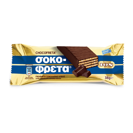 ION CHOCO-FRETA Dark Chocolate Covered Wafer 38g