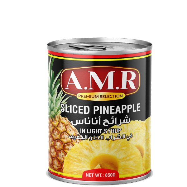 AMR Sweet and light pineapple slices 850g