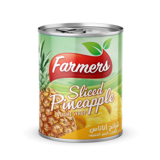 Farmars Sweet and light pineapple slices 850g