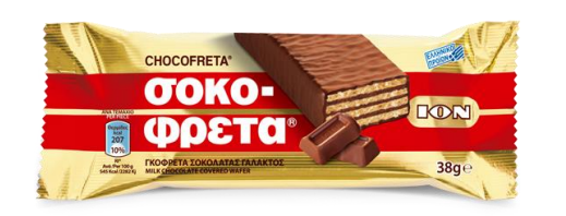 ION CHOCO-FRETA Chocolate Covered Wafer 38g