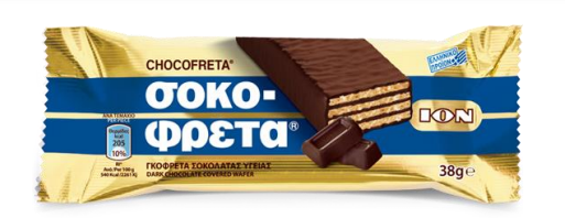 ION CHOCO-FRETA Dark Chocolate Covered Wafer 38g