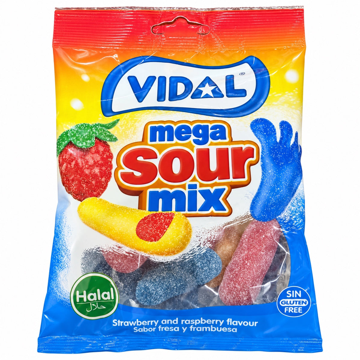 Vidal  Mega Sour Mix 90g